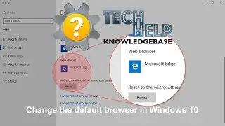 Change the default browser in Windows 10