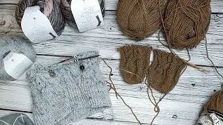 Недельный вязовлог/Вяжу араны/ митенки из 100% го кашемира готовы