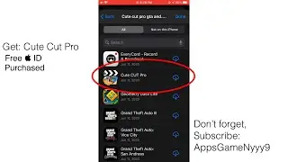 How to install Cute Cut Pro purchased with apple ID free on iOS 14