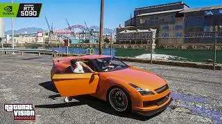 GTA 5 Natural Vision Enhanced 8K Gameplay on RTX 5090 + 9800X3D | Maxed-Out Ray-Tracing Graphics MOD