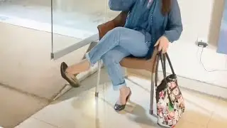 Candid vlogger amazing dangling | Original link is in the description
