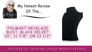 Polmart Necklace Bust, Black Velvet 10