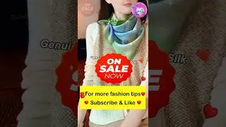 How to Tie Wear & Style 42in x 42in 106cm x 106cm Large Silk Scarf Tips #31 4k #Shorts