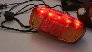 Bicycle lamp Rear JY-208 review, disassembly