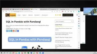 Requêtes SQL sur DataFrame Pandas (pandasql / Python)