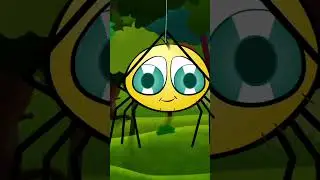 Incy Wincy Паук Анимированный Стишок #shorts #fun #rhymes #incywincyspider #анимация