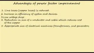 advantage of power factor improvement