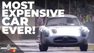 The most expensive car ever sold | $143million Mercedes 300 SLR Uhlenhaut Coupe on Goodwood hill