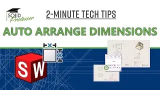 Auto Arrange Dimensions in SOLIDWORKS
