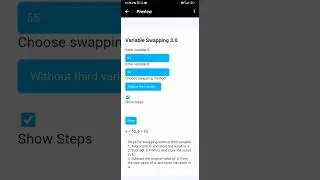 swapping two variables using third and without third variable using html css and js. #dev #coding