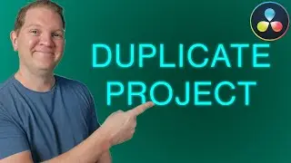 How to Duplicate a Project in DaVinci Resolve