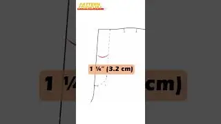 Extended Pant Fly from Top of Waistband [Pattern Making Tutorial] #shorts