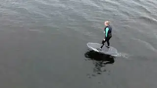 My daughter's 4th flight with a Waydoo e-foil