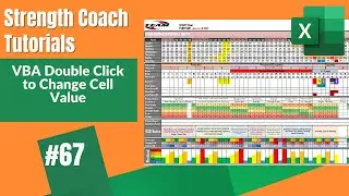 VBA Double Click to Change Cell Value | Strength Coach Tutorials | Annual Planner
