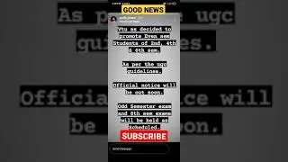 VTU UPDATE:-All VTU Even sem students promoted Good news🔥Vtu latest news #be_smarrt_updates