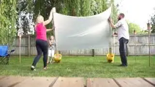 Outdoor Backyard Movie Projector Screen DIY (Valu Home Centers)