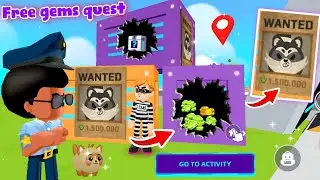 Free 15,0000 Gems Quest Racoon In PK XD || How to get free gems *racoon Quest* 🦝 in 