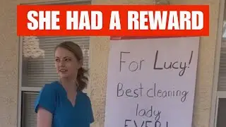 She is given an amazing gift😱😁