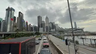 Hop-on Hop-Off City Tour Bus Hongkong 🇭🇰 | Cross-Harbour Tunnel 