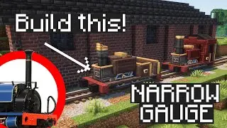 Narrow Gauge Quarry Hunslet- Minecraft Create Mod Tutorial