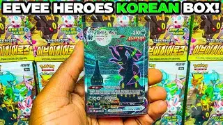 Pokemon Eevee Heroes Korean Booster Box OPENING (UMBREON PULLED!)