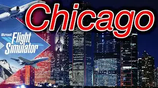 🔴4K Chicago Christmas Night Flight | Microsoft Flight Simulator 2020