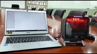 Desktop QR Code Wide Flatbed Barcode Scanner USB Type