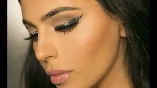 Glitter Eye Makeup Tutorial | Winged Eyeliner Makeup | Teni Panosian