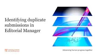 Identifying duplicate submissions in Editorial Manager