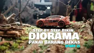 PART 2 Bikin diorama Rally WRC pakai barang bekas & mobil mobilan Hot Wheels Honda