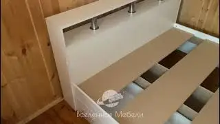 Кровать Саломея с ящиками в белом цвете