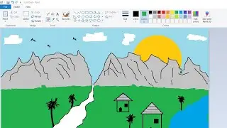 How to Draw in Ms Paint | Drawing in Paint in Computer | Paint in Computer | Muabi Design