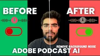 How to remove background Noise Adobe podcast ai