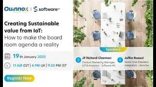Creating Sustainable Value From IoT | Sustainability Webinar Series