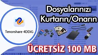 SILINEN DOSYALARI KURTARIN! | UCRETSIZ 100MB ILE DOSYA Kurtarma | 4DDIG KULLANIMI