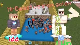 MrBeast vs Iron golem who will win?😳