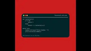 Python - Factorial calculator