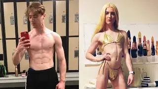 MTF Transgender Woman Full Body Transformation Part 1 | Haircut & Facial Hair Removal