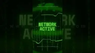 NETWORK ACTIVE   Retro CRT green screen glitch text animation