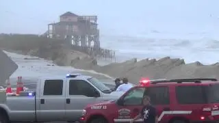 High Tide Erosion & Overwash in Kitty Hawk & Nags Head on Sunday, Oct 4 2015!