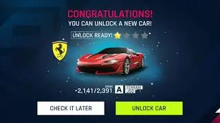 Asphalt 9 unlock Ferrari J50 😎😎❤️
