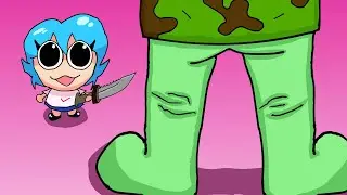 Pow Sky meets Flippy I Pow Sky saved Glamrock Chica (FNF animation meme)