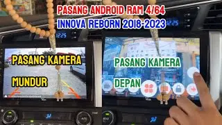 pasang android, kamera mundur, kamera depan Innova reborn 2018-2023
