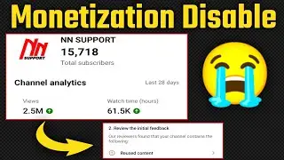 1 Mistake Chainal DE MONETIZE 😭😭 reused content monetization