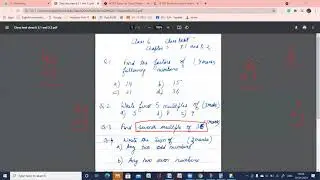 Class 6 Chapter 3 class test 3.1 and 3.2