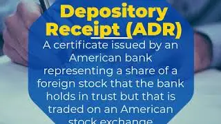 American Depository Receipt (ADR) - Super Stocks Market Concepts