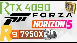 7950X3D + RTX 4090 2K PERFORMANCE | FORZA HORIZON 5 DLSS ON vs OFF BENCHMARK | RTX ON vs OFF 1440p