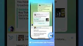 Регулируемый Предварительный Просмотр Ссылок|#shorts #telegram