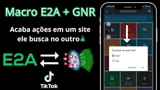Novo Macro E2A + GNR TIKTOK ( Faz ações nos dois sites )
