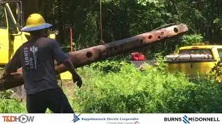 Storm Damaged Pole Replacement